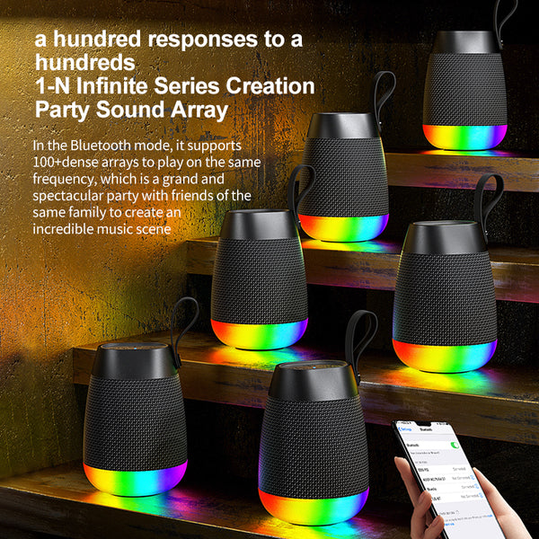 THL  Portable Bluetooth Speaker with 360° Rhythm Lights